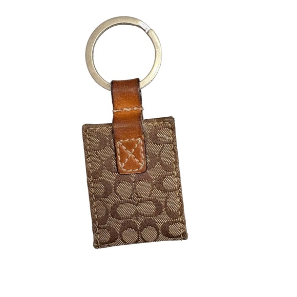 Coach vintage y2k rare signature brown key ring charm photo book keyring - Picture 4 of 6